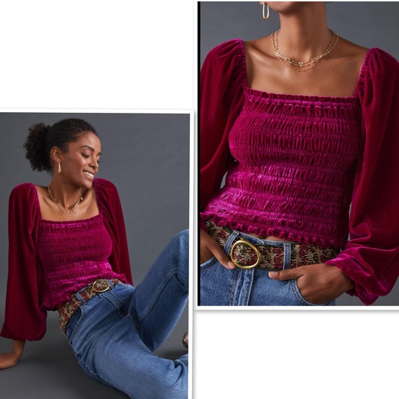 ANTHROPOLOGIE Puff-Sleeved Velvet Blouse
See all Anthropologie In Hot Pink Sz LP - Picture 3 of 12
